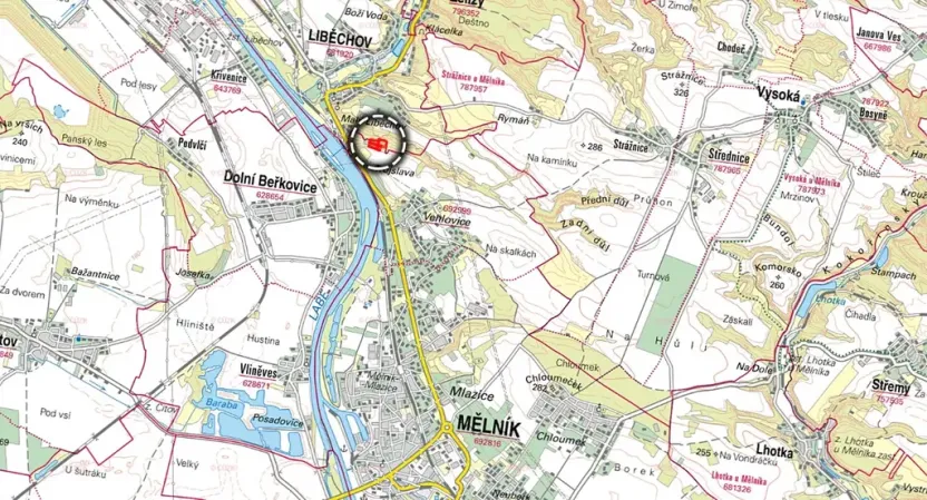 Prodej louky, Mělník, 12578 m2