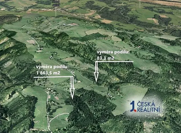Prodej podílu lesa, Cotkytle, 1746 m2