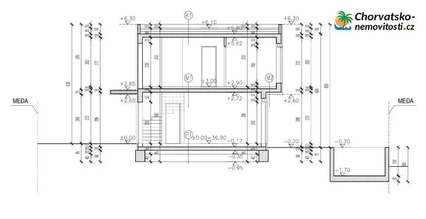 Prodej rodinného domu, Mandre, Chorvatsko, 88 m2