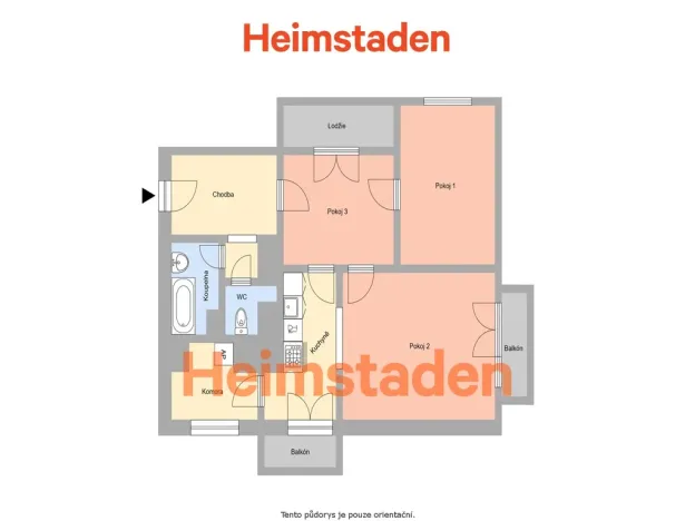 Pronájem bytu 3+kk, Ostrava - Moravská Ostrava, Bachmačská, 71 m2
