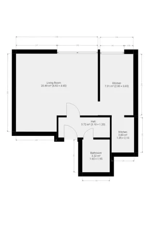 Pronájem bytu 1+1, Praha - Bohnice, Hlivická, 38 m2