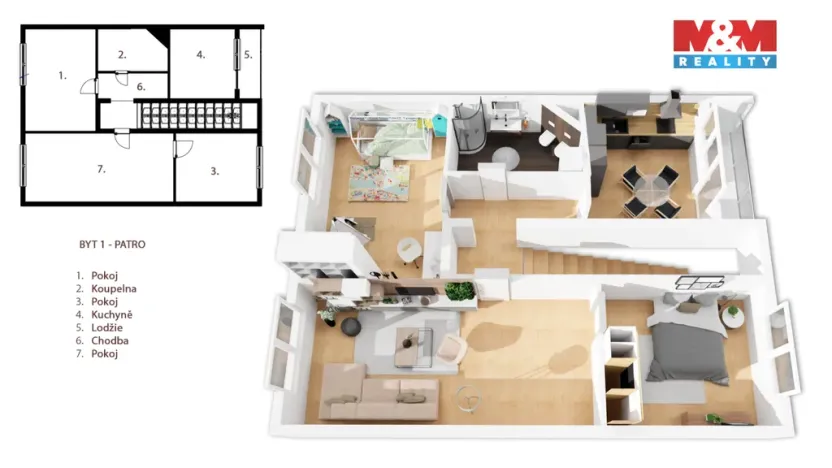 Prodej bytu 5+1, Praha - Hlubočepy, Švábova, 176 m2