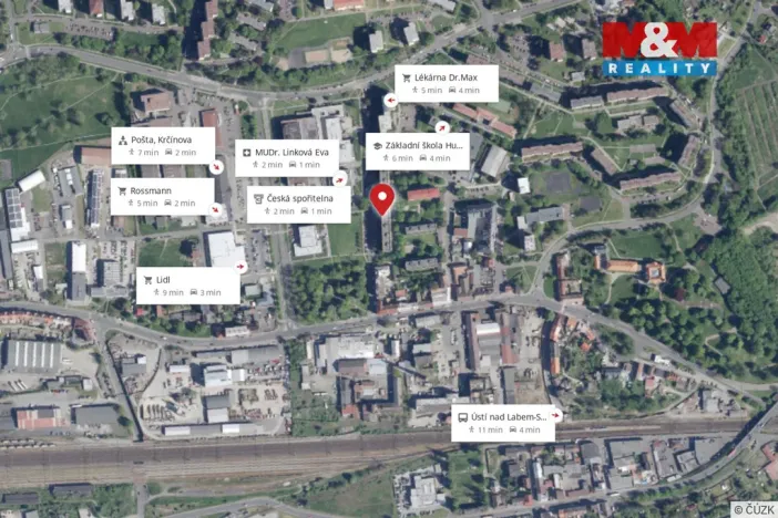 Prodej bytu 2+1, Ústí nad Labem - Krásné Březno, U Pivovarské zahrady, 64 m2