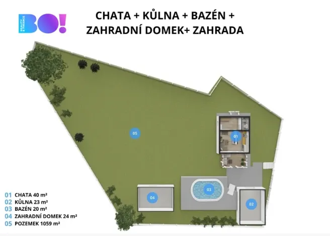 Prodej chaty, Dolní Lhota, 40 m2