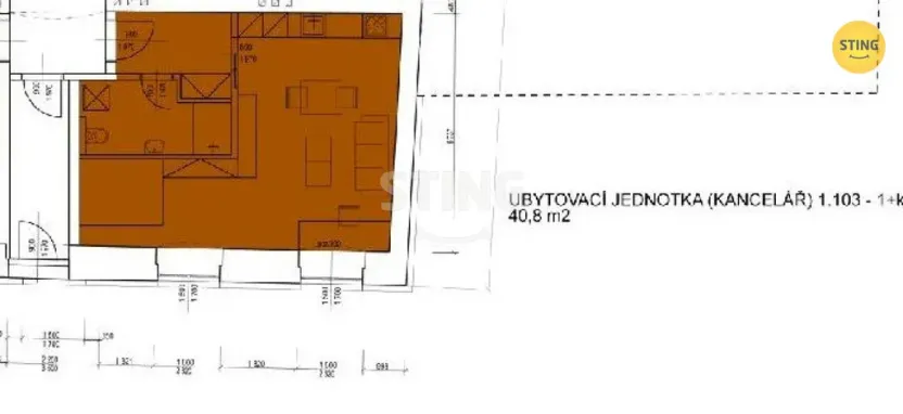 Pronájem bytu 2+kk, Olomouc, Tomkova, 38 m2