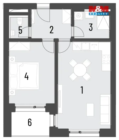 Prodej bytu 2+kk, Brandýs nad Labem-Stará Boleslav, Dřevčická, 48 m2