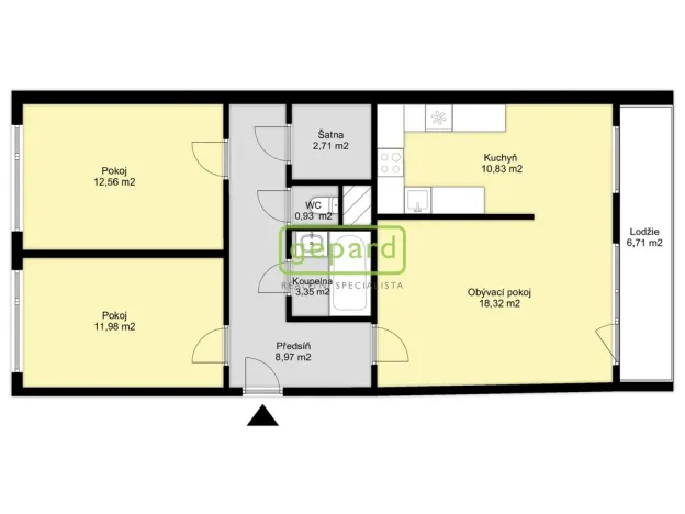 Prodej bytu 3+kk, Praha, Borovanského, 70 m2