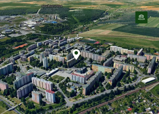 Pronájem bytu 4+1, Plzeň - Skvrňany, Macháčkova, 88 m2