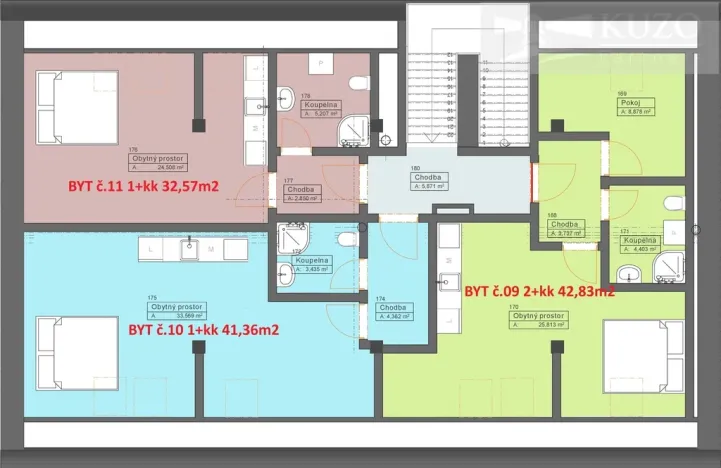 Prodej bytu 2+kk, České Budějovice, Rudolfovská tř., 43 m2