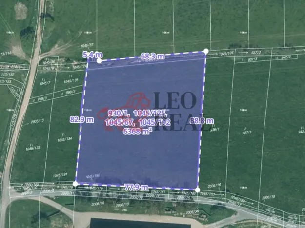 Prodej pole, Vstiš, 76424 m2