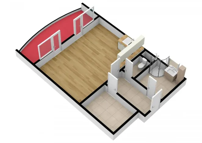 Pronájem bytu 1+kk, Praha - Bohnice, Ústavní, 59 m2