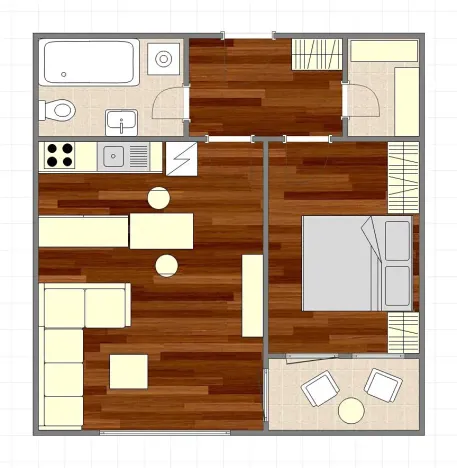 Pronájem bytu 2+kk, Praha - Kyje, Farkašova, 48 m2