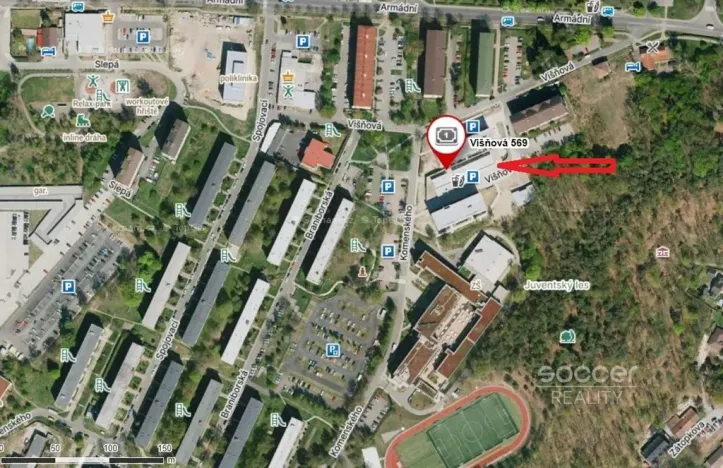 Pronájem garážového stání, Milovice - Mladá, Višňová, 14 m2