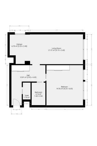 Pronájem bytu 2+kk, Praha - Troja, Lublinská, 66 m2