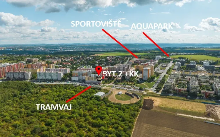 Pronájem bytu 2+kk, Praha - Hlubočepy, Trnkovo náměstí, 75 m2