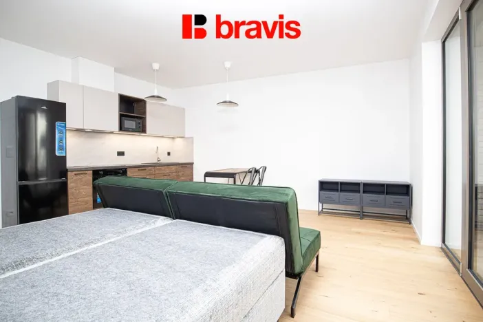 Pronájem bytu 1+kk, Brno - Zábrdovice, Bratislavská, 36 m2