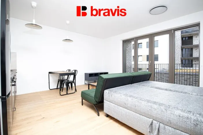 Pronájem bytu 1+kk, Brno - Zábrdovice, Bratislavská, 36 m2