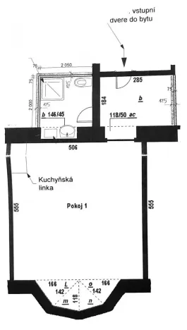 Prodej bytu 1+kk, Praha - Libeň, Novákových, 40 m2