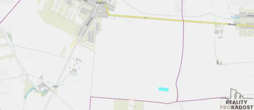 Prodej pole, Moravský Žižkov, 2009 m2