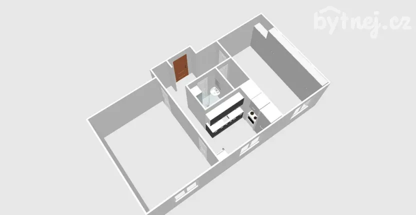 Pronájem bytu 2+1, Kuřim, Jungmannova, 57 m2