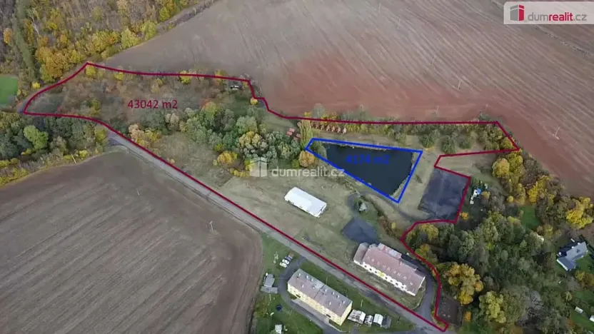 Prodej rybníku, Valeč, 4174 m2