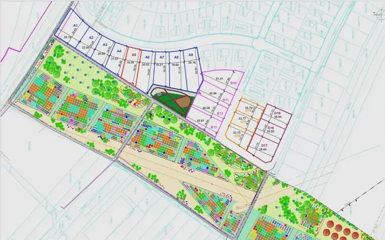Prodej pozemku pro bydlení, Hrušovany u Brna, Pod Střediskem, 896 m2