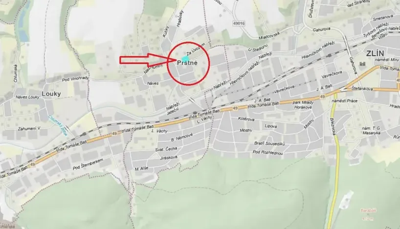 Prodej pozemku, Zlín, 3479 m2