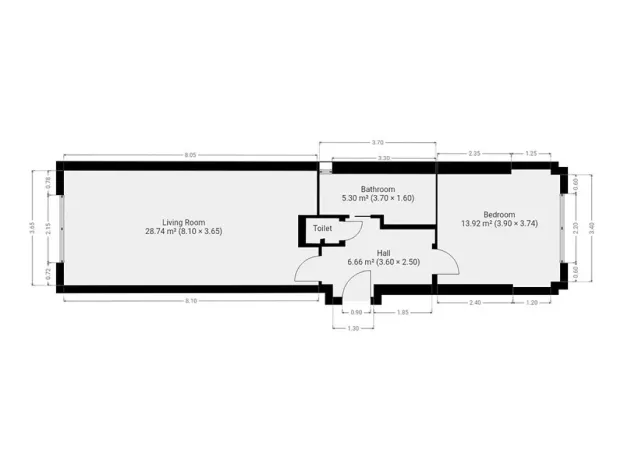 Pronájem bytu 2+kk, Praha, Na Jezerce, 52 m2