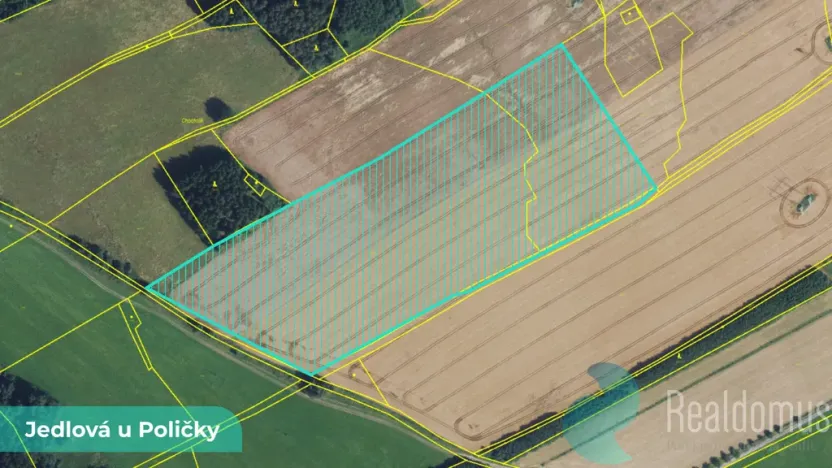 Prodej podílu 1/27 pole, Jedlová, 2196 m2