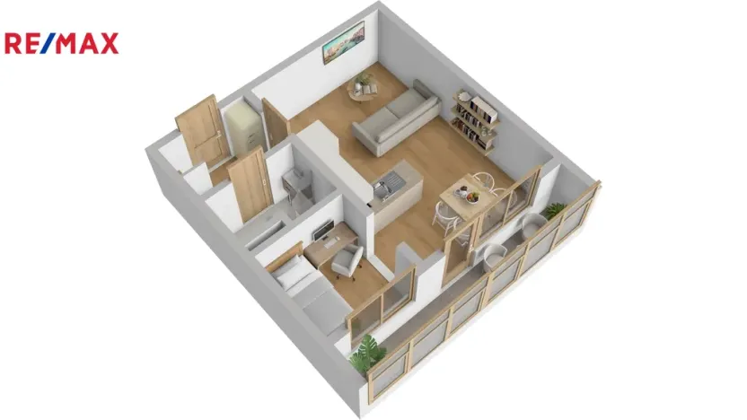 Pronájem bytu 1+1, Hradec Králové - Slezské Předměstí, Ječná, 34 m2