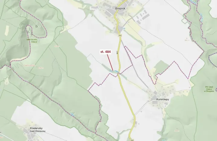 Dražba pozemku, Březník, 47 m2