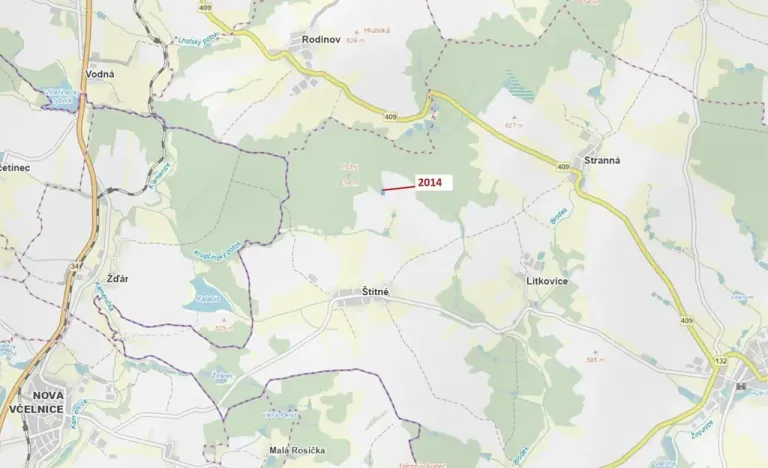 Dražba lesa, Žirovnice, 2931 m2