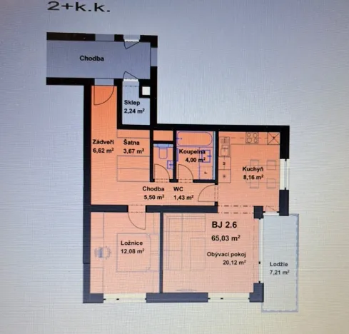 Pronájem bytu 2+kk, Třeboň - Třeboň II, Lázeňská, 69 m2