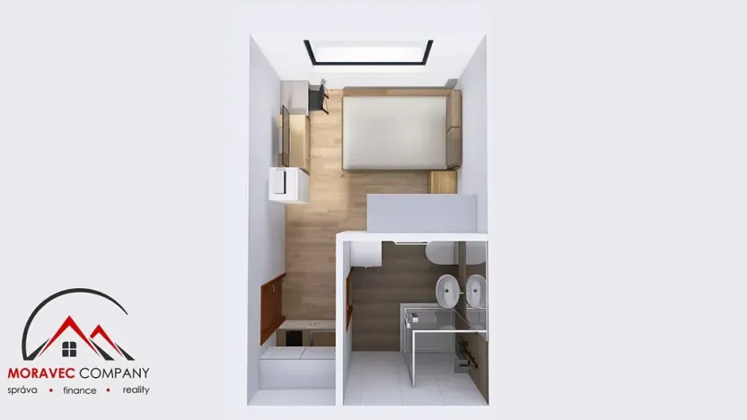 Pronájem bytu 1+kk, Ostrava, Cihelní, 17 m2