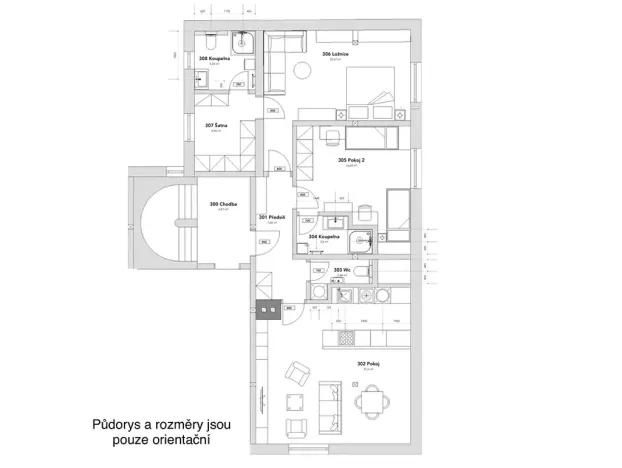 Pronájem bytu 4+kk, Plzeň, Dvorní, 94 m2