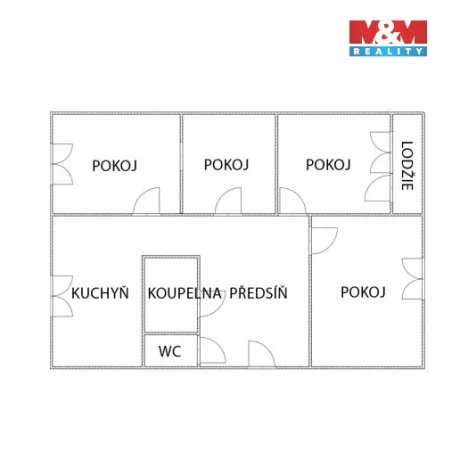 Prodej bytu 4+1, Jirkov, Generála Svobody, 80 m2