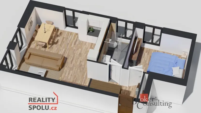 Prodej bytu 2+kk, Ostrava - Michálkovice, Československé armády, 47 m2