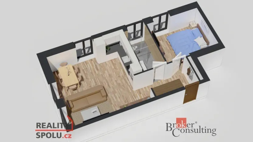 Prodej bytu 2+kk, Ostrava - Michálkovice, Československé armády, 47 m2