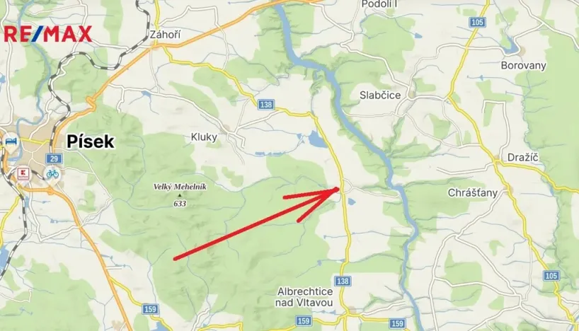 Prodej pozemku pro bydlení, Albrechtice nad Vltavou, 4447 m2