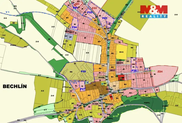 Prodej pozemku pro bydlení, Bechlín, 1185 m2
