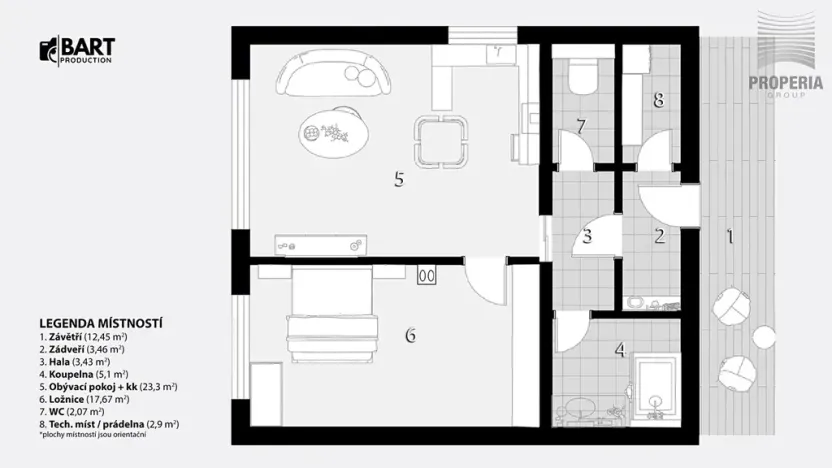 Prodej rodinného domu, Nebovidy, 58 m2