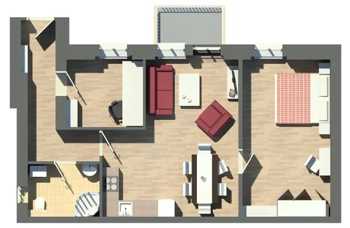 Pronájem bytu 3+kk, Praha - Vinohrady, Máchova, 63 m2