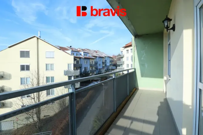 Pronájem bytu 2+kk, Brno, Hrázka, 46 m2