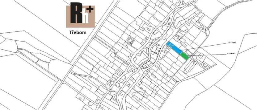 Prodej pozemku pro bydlení, Třebom, 3947 m2