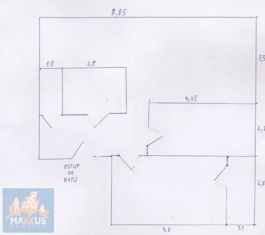 Pronájem bytu 3+kk, Praha - Chodov, Křejpského, 68 m2