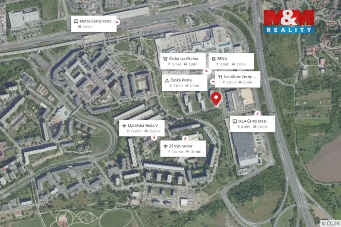 Prodej bytu 3+kk, Praha - Černý Most, Bryksova, 54 m2