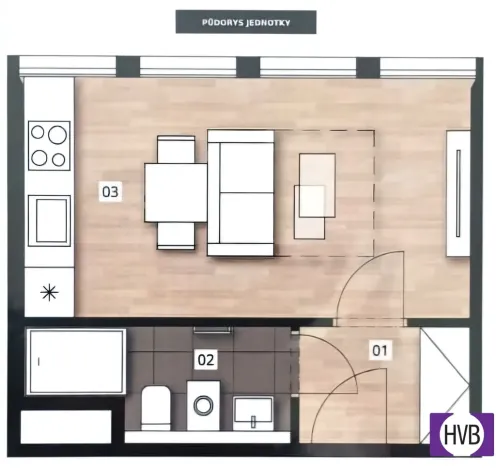 Prodej bytu 1+kk, Praha, Perucká, 23 m2