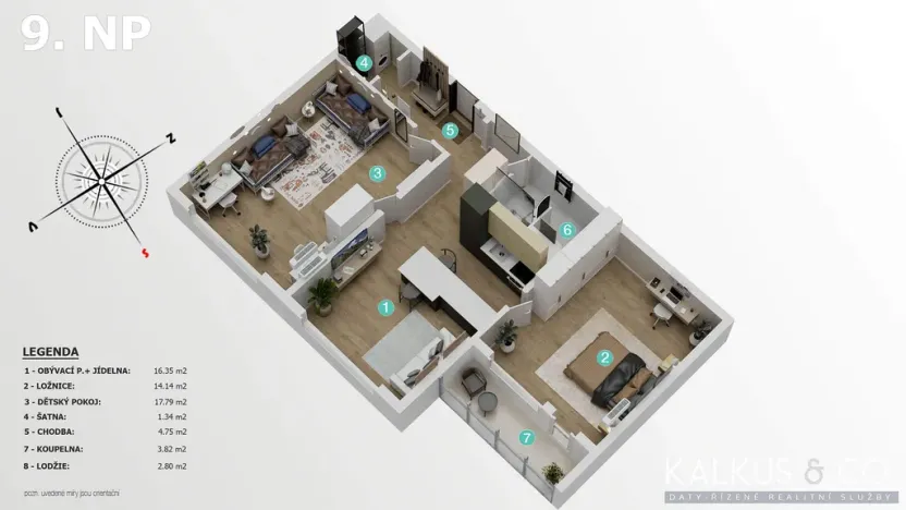 Prodej bytu 3+kk, Hradec Králové - Nový Hradec Králové, Durychova, 59 m2