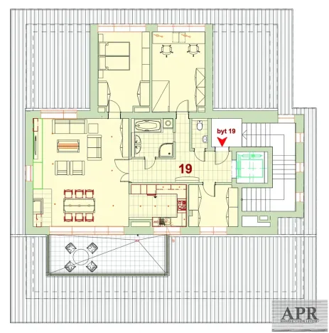 Prodej atypického bytu, Luhačovice, Bílá čtvrť, 120 m2