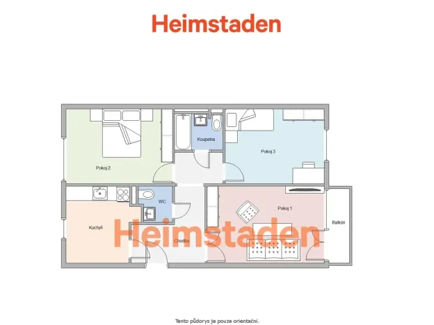 Pronájem bytu 3+1, Frýdek-Místek - Frýdek, Nad Mostárnou, 78 m2